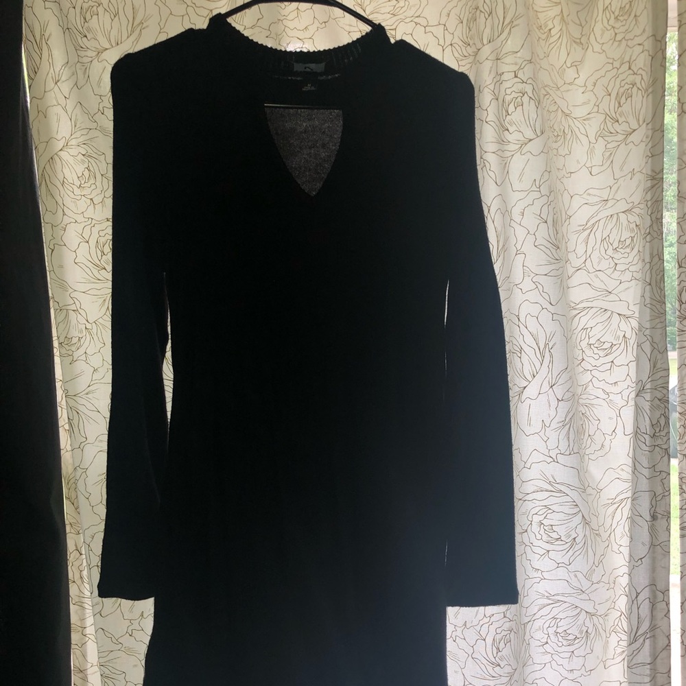 Black sweater dress